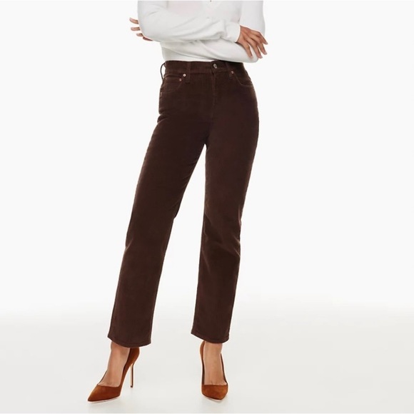 Aritzia Pants - Aritzia Denim Forum The Arlo Brown New High Rise Ankle Length Jeans Sz 27